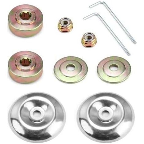 10 Freischneider-Ersatzteile, universelles Freischneider-Kopfmuttern-Set, Messerkasten-Aufsatz, für Ersatzteile und Rasenmäher - (1/5)