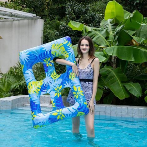 Hamac Gonflable Piscine - Matelas Flottant PVC Épaissi - Pour Bain De Soleil Sur Eau - 115 x 80 cm - 1 Pièce (1/5)