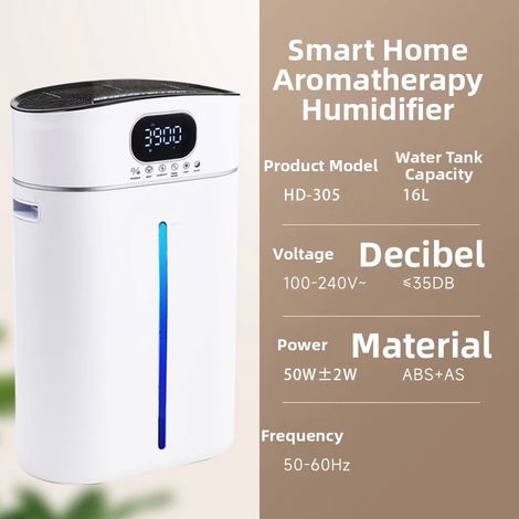 Humidificateur intelligent à brume chaude 16 L – Distributeur d'eau à remplissage par le haut : 900 ml/h (1/5)