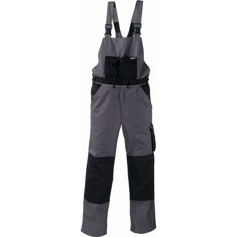 Canvas (320 g/m²) Latzhose AMAZONAS grau/schwarz Größe 110 (1/4)