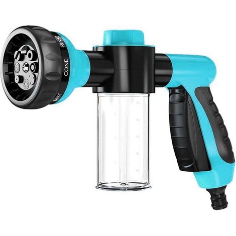 Jet Dog Wash Pulvérisateur de Douche pour Chien Pulvérisateur de Mousse Réglable avec Distributeur de Savon, Mode de Pulvérisateur 8 en 1 (1/5)