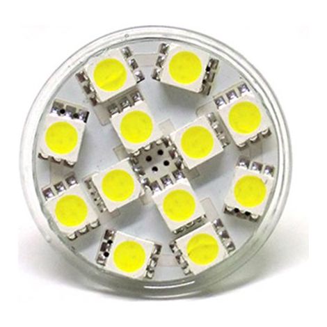 Lampada LED MR11 GU4 12 SMD 5050 2W=20W 12V DC Bianco Naturale 4500K
