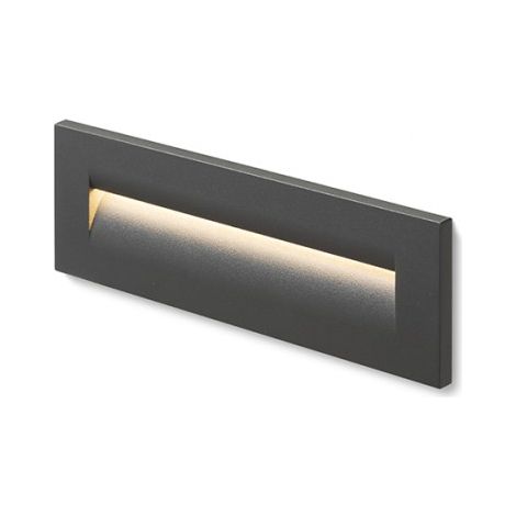 Lampada RASQ da incasso a parete grigio antracite 230V LED 8.5W IP65 3000K