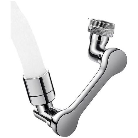 1080 Degrés Aérateur de Robinet, Mousseur robinet cuisine, Filtre économiseur d'eau, Pivotant Mousseur, 2 Modes adaptateur P (1/4)