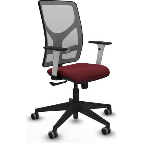 Silla de oficina piqueras y crespo Motilla gris malla cuero (1/2)