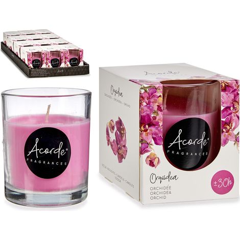 Kerze im Glas – Orchidee (1/4)