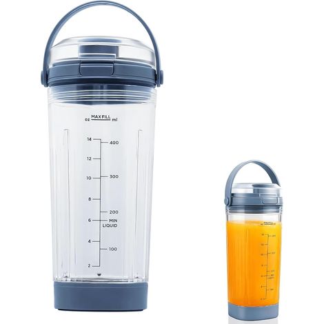 Ensemble d'accessoires pour mixeur à smoothie portable, gobelet de rechange de 530 ml avec couvercle et protection anti-fuite, compatible avec la série BC100/BC151, avec couvercle de lame et (1/5)
