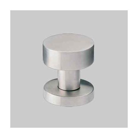 Pomolo fisso inox piano diametro 52 mm - col. inox satinato conf. da 2 pz