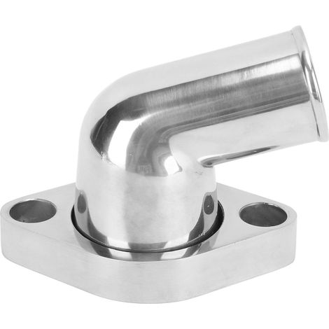 Zylinderkopf-Wasserthermostat 8459BK 15° Drehventil, silbernes Gehäuse, Bausatz, Ersatzteil für Chevy SBC BBC Motoren 283 302 305 (1/5)