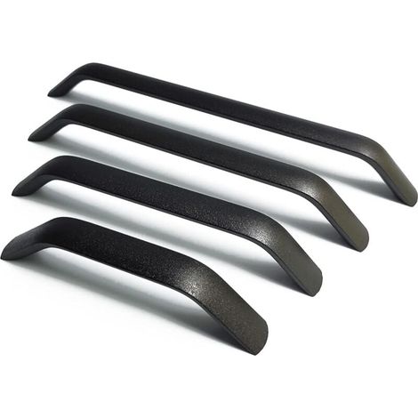 Ulisem Schubladengriffe und -knöpfe, für Küchenschränke, Türen, Schränke, Schubladen, Schlafzimmermöbel, Zugmittenabstand, Schwarz, 2 Stück, 96 mm (1/4)