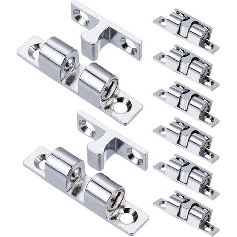 Lot de 8 loquets porte bateau en alliage zinc, à rouleau 50 mm (1/5)