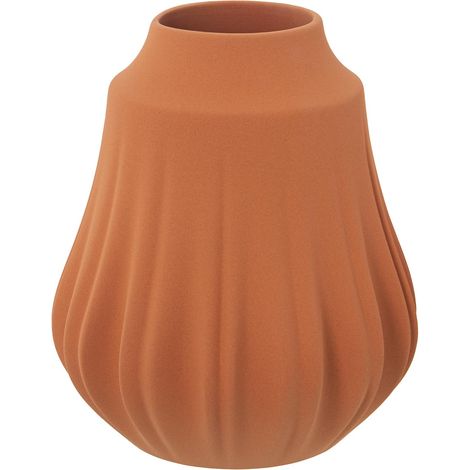 Vase de Table en céramique en Terre Cuite Mate 21 x 24 cm, Bouche 8,5 cm (1/3)