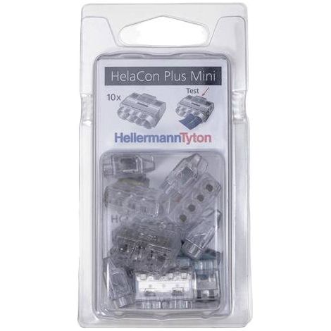 HellermannTyton 148-90056 HCPM-4-Blister-PC-CL (10) Borne de raccordement flexible: 1.0-2.5 mm² rigide: 0.5-2.5 mm² Nombre de pôles: 4 10 pc(s) tra R941922
