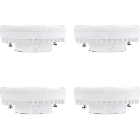 Lot de 4 ampoules LED GX53 9 W blanc neutre 4000 K, 900 lm, 120 V, équivalent CFL 15-18 W, non dimmables [classe énergétique A s202412243625] (1/5)