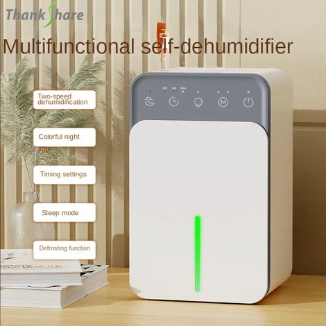 Déshumidificateur 1500 ml, absorbeur d'humidité, sèche-air domestique, déshumidificateur d'air silencieux (1/4)