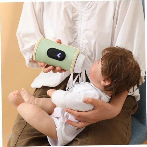 Scaldabiberon portatile 18W Scaldabiberon a riscaldamento rapido Scaldabiberon a temperatura regolabile Scaldabiberon USB per casa Famiglia Viaggio Verde Scaldabiberon portatile Scaldabiberon da viagg (1/4)