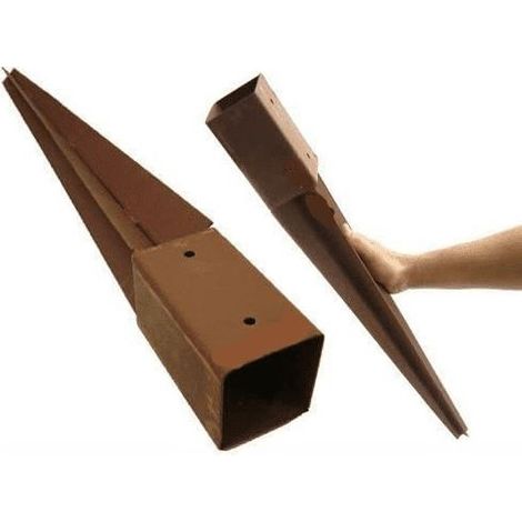 8x Heavy Duty Fence Post Holder 750mm X 75mm Spike Support Rust Resistant Metal Stakes 3" (8) (1/5)