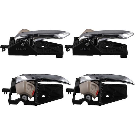 Lot de 4 poignées de porte intérieures pour Vitara SX4 S - Références : 83130-61M10 et 83110-61M10 - Noir et jaune (1/4)
