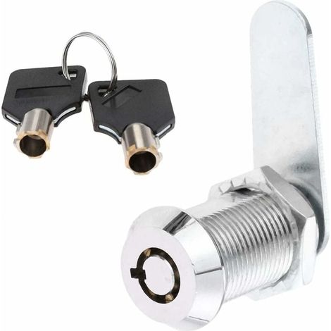 Serrure tubulaire en alliage de zinc pour tiroir de sécurité, cylindre de porte, boîte aux lettres, boîte à outils, serrure à 2 clés-LIAIKI (1/5)