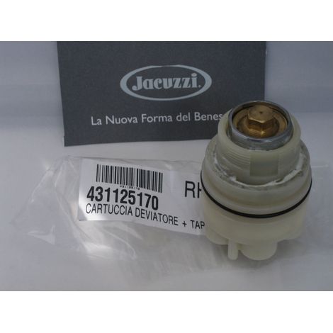 Ricambio cartuccia deviatore + tappo Jacuzzi 431125170 (1/2)
