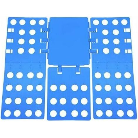 Laundry Folding Board - Folder of Linen Child Adult Clothing Shirt t-Shirt Tee Shirts(1 piece, blue) (1/5)