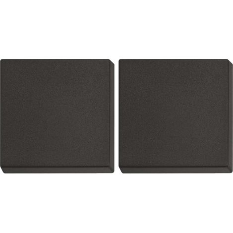 Cyclingcolors – Plaque de recouvrement d'obturation universelle 50 x 50mm – Capuchon protecteur pour installations 230V – Noir mat – Plastique durable (1/2)