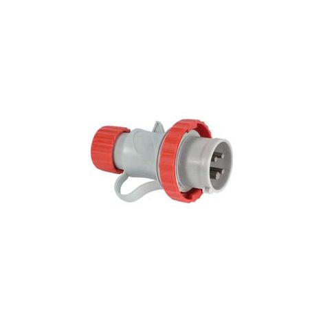 SPINA INDUSTIALE VOLANTE ROSSA 3P+N+T IP67- - 16A colore rosso 70145V - 2 pezzi FANTON