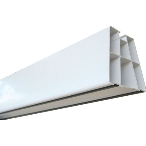 Mc Distribution – Support au sol climatisation – PVC ivoire – Paire 210kg – Longueur 450mm – Pour installations en espaces confinés