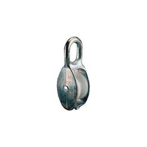 Polea simple galvanizado para cuerda Ø b. 6,0mm