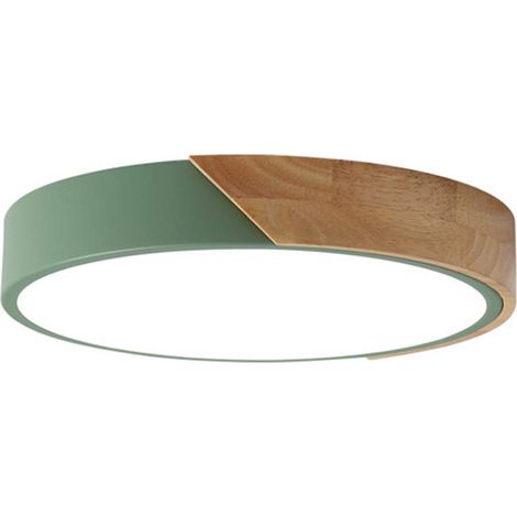 Plafonnier LED rond à gradation trichromatique,Green,40cm