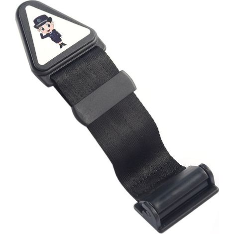 Sangle Ceinture de SéCurité Voiture Black Boucle de Protection pour SièGe, Réglable Ceinture de Sécurité à Boucle (1/5)