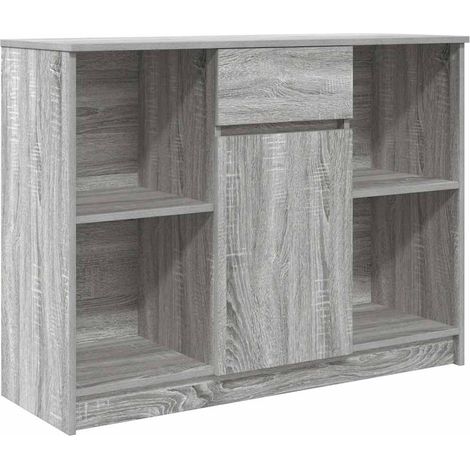 Maison La Vie - Buffet Salon Moderne - Meuble de rangement - avec tiroir sonoma gris 101x35x76 cm bois d'ingénierie bu2387 (1/5)