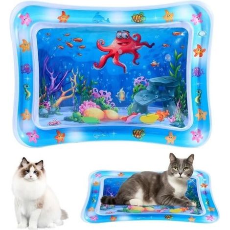 Water Play Mat with Sensor - Thick Cat Play Mat - Water Sensor with Fish - Water Sensor Mat (1/4)