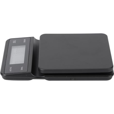 Elektronische digitale Küchenwaage mit LCD-Display (3 kg/0,1 g) zum Wiegen von Filterkaffee, mit Timer und USB-Ladefunktion (1/5)
