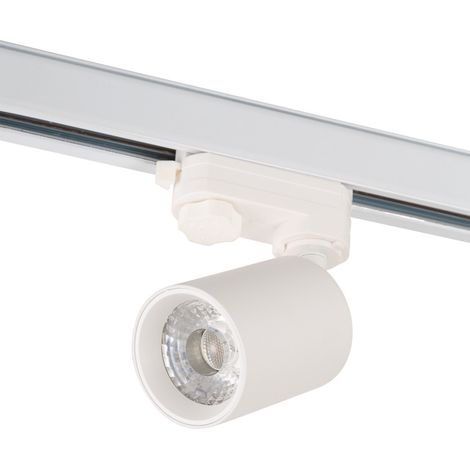 Spot sur Rail Triphasé 10W COB Orientable Sans Scintillement Blanc 2700ºK [1916-TL-10W-T-WW]