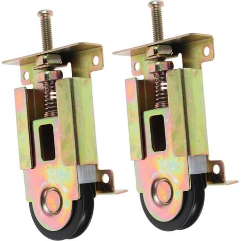 Lot De 2 Roulettes À Roulement À Billes Pour Portes Coulissantes Quincaillerie De Porte De Placard Poulie De Fenêtre Quincaillerie De Porte D'Armoire En Métal