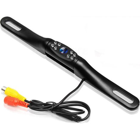 Placa de matrícula metálica larga con 8 luces, cámara de marcha atrás, cámara para coche PZ413-8 HD (1/5)