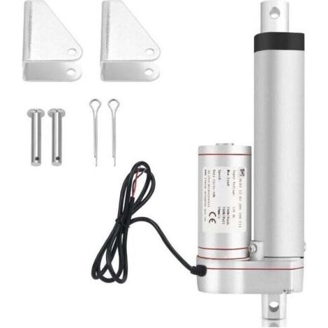 VURAHOME - 1500N Linéaire Moteur Actionneur , XU,Actuateur Electrique Verin DC 12V 100mm, composant performant, puissant et silencieux, matériaux résistants, conforme normes industrielles - (1/4)