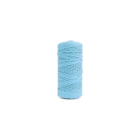Fil macramé coton bleu, 3 mm, rouleau de 200 m – (1/5)