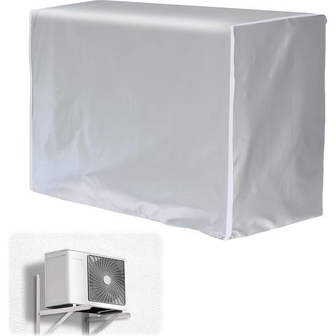 1 Housse climatiseur extérieur,Imperméable,Résistant UV,96x40x70 cm,Pour pompe à chaleur,Maison et bureau