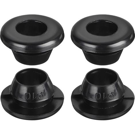 20Pcs Passe-Fils en Caoutchouc 10mm de Diamètre de Montage, pour Bouchons de Passe-Fils en Caoutchouc de 8mm de Diamètre Intérieur, pour la Protection des Câbles, Noir (1/5)