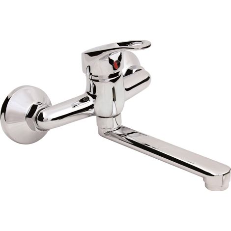 Hydroland B392 Waschbeckenarmatur chromiert schwenkbar Design L
