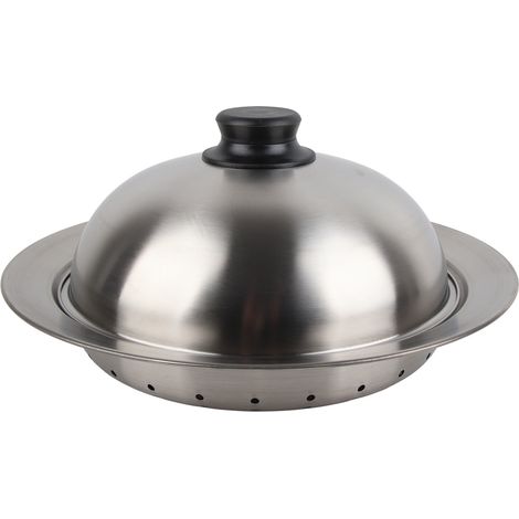Plaque de Cuisson Vapeur en Acier Inoxydable 304, Panier Épaissi Multifonction avec Couvercle (1/5)