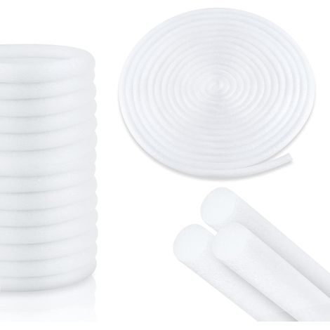 Bottom Joint, 32 Feet Long, Floating Parquet Rubber Foam Seal, Outdoor Sealant, for Road Cracks, Walls and Foundations (White) (1/5)