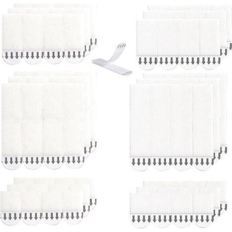 Bardusch - Accroche Tableau - Non Marqué - 36 Paires - Résistant à l\'humidité - Facile à enlever - Sans percer (1/4)