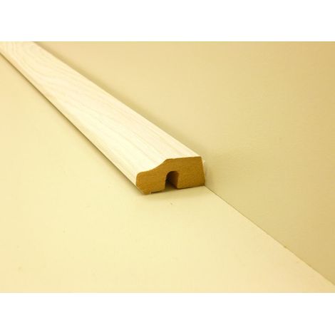 B.S. Bauprogramm Deckenabschlußleiste 260 cm 36 x 17 mm Esche choco Leisten