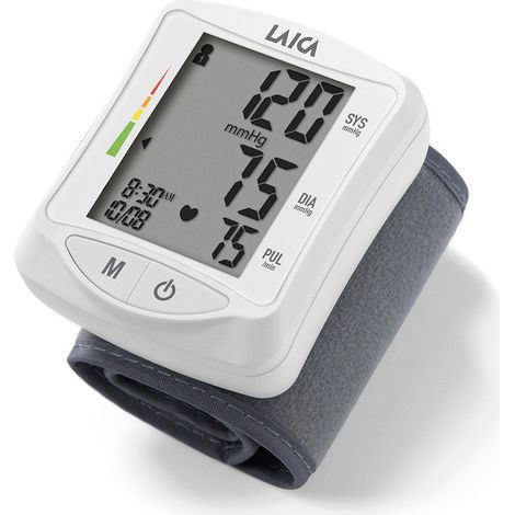 Laica BM1006 moniteur de fréquence cardiaque Poignet Gris, Blanc