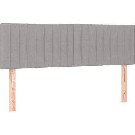 Maison Exclusive - Testiera Grigio Chiaro 144x5x78/88 cm in Tessuto