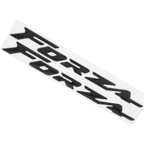 Une paire d'autocollants noirs 3D pour carrosserie de moto, adaptés aux Honda FORZA 300/125/250. (1/5)