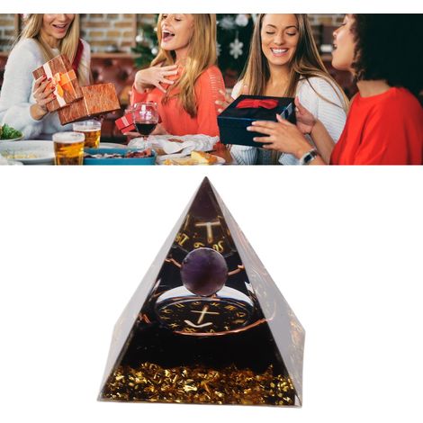 Pyramide de cristal naturel, décoration intérieure, constellation des chakras, artisanat, générateur d'énergie, Sagittaire (1/5)